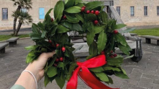 Immagine con corona d'alloro