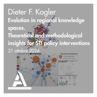 Locandina dell'evento Evolution in regional knowledge spaces – Theoretical and methodological insights for STI policy interventions