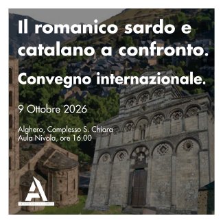 Locandina del convegno il romanico sardo e catalano a confronto